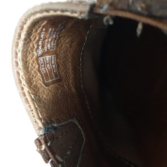 ARIAT Women's 5.5B Brown Pebbled Leather Slip On Clog/ Shoes - Picture 7 of 7